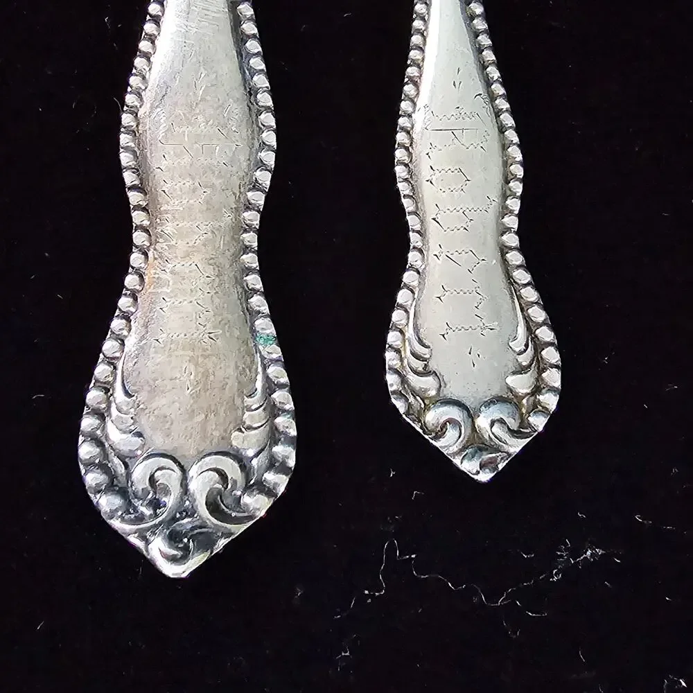 Vintage Rockford Silver Plate Co Fork Spoon Children's Engraved 